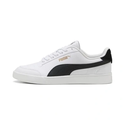 Abbildung von Puma Unisex Shuffle Sneaker, White Black Team Gold, 47 EU