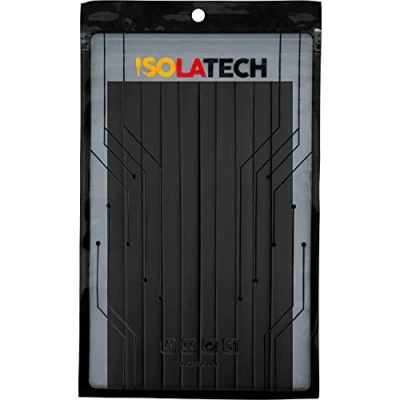 Abbildung von ISOLATECH Schrumpfschlauch Set 2:1 ohne Kleber unbeschriftet Schwarz viele Größen Ø10mm 2,0 Meter in 10Stk x 20cm