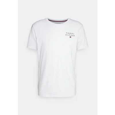 Abbildung von Tommy Hilfiger Originalcn SS LOGO Nachtwäsche Shirt, Herren, Größe: Small, White