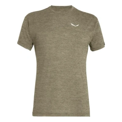 Abbildung von Salewa PUEZ melange DRY M S/S Tshirt print, Herren, Größe: 50, Dark olive