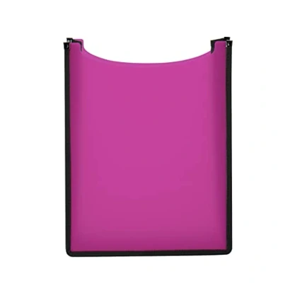 Abbildung von HERMA 19482 Heftbox A4 Schulranzen transparent pink rosa, oben offen, Kinder Schulheftbox aus Plastik für Schnellhefter, Bücher, Schulhefte, Blöcke &amp; Unterlagen, stabile Heftmappe den Rucksack