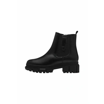 Abbildung von s.Oliver Damen Chelsea Boots mit Reißverschluss Vegan, Schwarz (Black), 39 EU