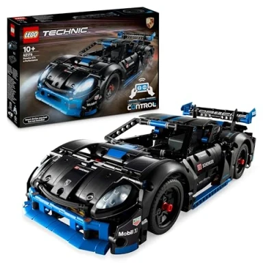 Abbildung von Lego Technic Porsche GT4 e Performance Rennwagen, Ferngesteuerter Flitzer, interaktives Modellauto, Geschenk für Kinder, Bauspielzeug ab 10 Jahren 42176