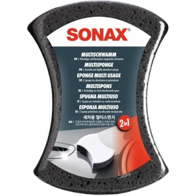 Abbildung von SONAX MultiSchwamm (1 StŸck) besonders saugstarker Alleskšnner fŸr die Autoreinigung, Ar Nr. 04280000 [Energieklasse B]