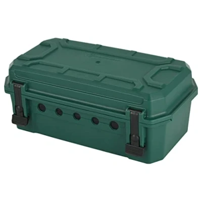 Abbildung von Electraline 300183 Wasserdichte Schutzbox für elektrische Außenanschlüsse mit IP54 Schutz 5 Kabelausgängen (2 x Ø9,5 12,4 mm. 3 Ø7,5 10,5 mm), Abmessung 320x180x126 mm