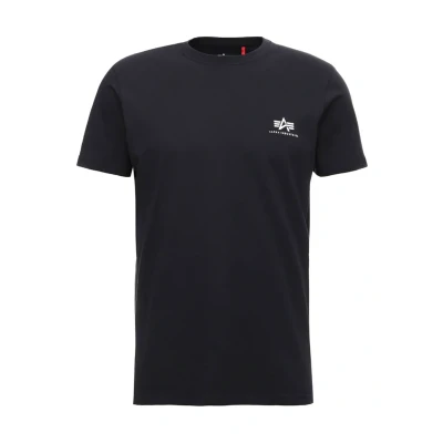 Abbildung von Alpha Industries Basic Small LOGO Tshirt basic, Größe: Small, Rep blue