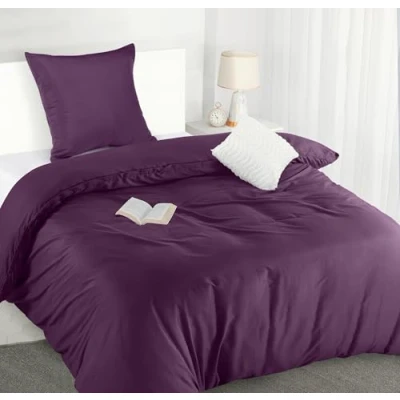 Abbildung von Utopia Bedding Bettwäsche 135x200 Set Mikrofaser Bettbezug cm + 1 Kissenbezug 80x80 Lila