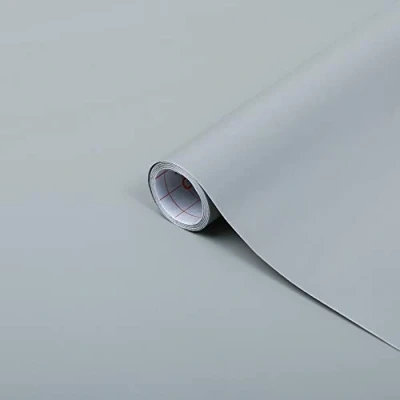 Abbildung von d c fix Möbel Klebefolie Grau matt 90 cm x 2,1 m Möbelfolie selbstklebende Küchenfolie Folierung Küchen Schrank Deko Folie Tisch Tischfolie Fensterbank Küchenfronten Türfolie Türtapete Tür