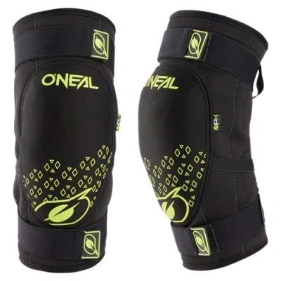 Abbildung von O&#039;NEAL Knieprotektor BMX Mountainbike Downhill IPX® Aufprallschutz aus Polyurethan, Leichte Konstruktion, Abriebfestes Material Dirt Knee Guard V.23 Erwachsene Schwarz Neon Gelb L