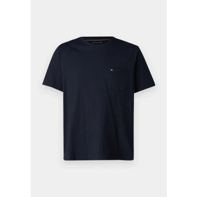 Abbildung von Tommy Hilfiger Essential Solid Pocket TEE Tshirt basic, Herren, Größe: XS, Desert sky