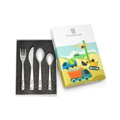 Abbildung von Kinderbesteck Baufahrzeuge, 4 teilig Baby &amp; Kind