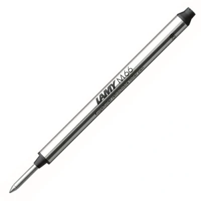 Abbildung von Lamy M66 Ersatzminen für Tintenroller, Medium, Schwarz, 4er Packung