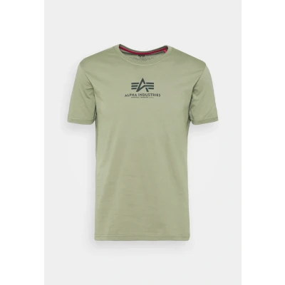 Abbildung von Alpha Industries Tshirt print, Herren, Größe: Small, Oliv
