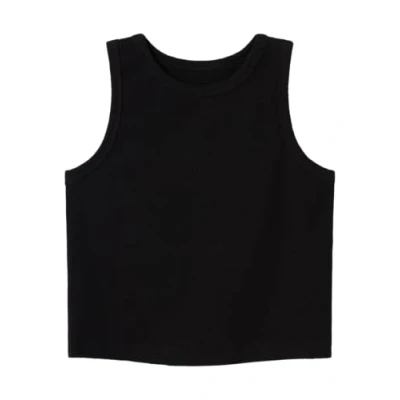 Abbildung von NAME IT Mädchen Nkfnakal Sl Crop Noos Tanktop, Schwarz, 134 140 EU