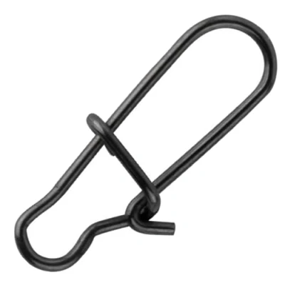 Abbildung von Spro Matt Black Easy Snap: Spinning Tacker, Hechtvorfach, Angelwirbel, Größe/Tragfähigkeit/Lieferumfang: 0/8 kg / 20 Stück