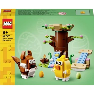 Abbildung von LEGO Frühlingstierspielplatz, Bauset mit Vogel und Eichhörnchen, Spielset Baumhaus für Kinder, Geschenkidee Jungen Mädchen ab 8 Jahren, Tierset, Spielzeug Tierfiguren 40709