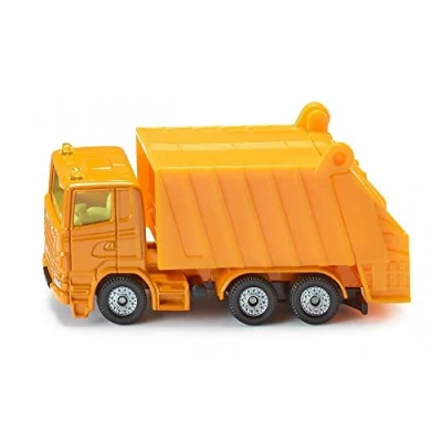 Abbildung von siku 0811, Müllwagen, Metall/Kunststoff, Orange, Spielzeugauto für Kinder, Kippbarer Müllbehälter