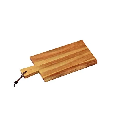 Abbildung von KESPER Schneidbrett mit Griff, Material: Akazienholz, Maße: 35 x 18 1,5 cm, Farbe: Braun, Natur 28191