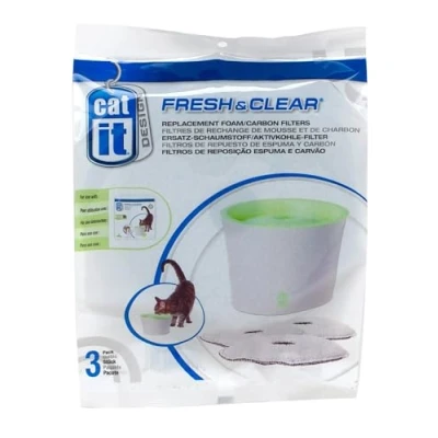 Abbildung von Catit Ersatzreinigungsfilter, Trinkbrunnenfilter, für die 3L Trinkbrunnen, 3er Pack
