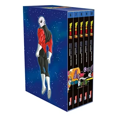 Abbildung von Dragon Ball Super Bände 6 10 im Sammelschuber mit Extra: Die Fortsetzung der Action Manga Serie ab Jahren über epische Schlachten und kosmische Abenteuer