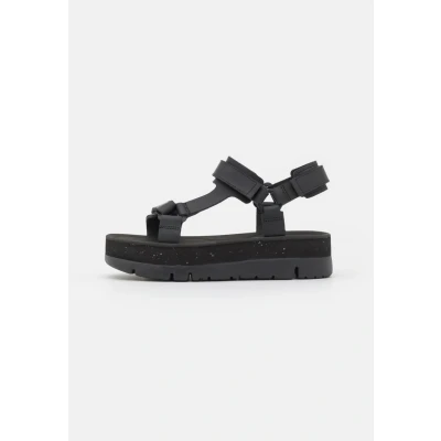 Abbildung von Camper Oruga UP Plateausandalette, Damen, Größe: 40, Black Schuhe