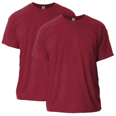Abbildung von Gildan Unisex Erwachsene Ultra Cotton, Style G2000, Multipack T Shirt, Antique Cherry (2er Pack), S