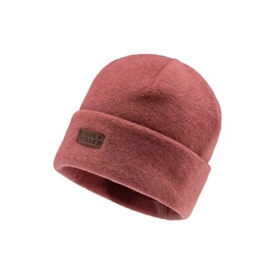 Abbildung von Sterntaler Beanie aus feinem Microfleece Unisex Kinder Mütze mit Umschlag Übergangsmütze hellrot Melange, 55