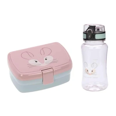 Abbildung von LÄSSIG Brotdose &amp; Trinkflasche Set Lunch mit Lunchbox und (460 ml)/About Friends Chinchilla