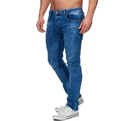 Abbildung von Tazzio Jeans Herren Slim Fit Stretch Jeanshose Hose Denim 16533 (33/30, Blau)