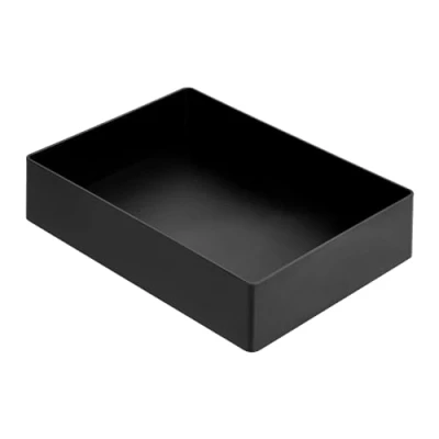 Abbildung von Amazon Basics Rechteckig Kunststoff Organizer, Zubehörablage, Schwarz