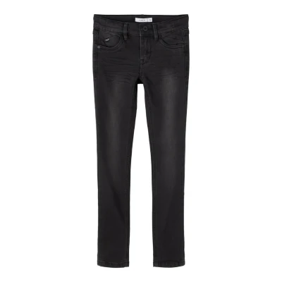 Abbildung von Name it Nkmpete Dnmtonsons Jeans Skinny Fit für Kinder, Größe: 134, Black denim