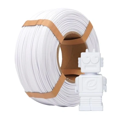 Abbildung von eSUN PLA Refill Filament 1.75mm, Spulenloses 3D Druck Maßgenauigkeit +/ 0.05mm, 1KG Spule (2.2 LBS) Speedy für Hochgeschwindigkeitsdrucker, Kaltweiß