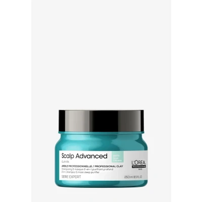 Abbildung von L&#039;OREAL Professionnel Serie Expert Scalp Advanced Antioiliness 2IN1 CLAY Shampoo &amp; MASK Haarpflege, Größe: 250 ml,