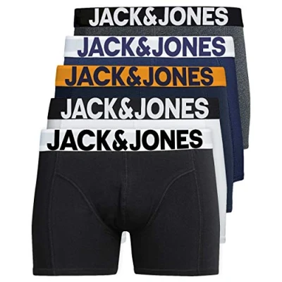 Abbildung von JACK &amp; JONES Herren 5er Pack Boxershorts Mix Unterwäsche Mehrpack,5er 2,XL