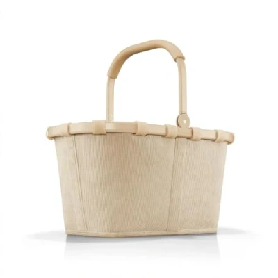 Abbildung von reisenthel carrybag frame cord sand Stabiler Einkaufskorb mit viel Stauraum und praktischer Innentasche Elegantes wasserabweisendes Design
