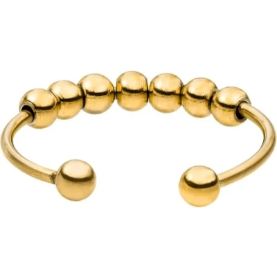 Abbildung von Purelei® Shade Anxiety Ring (Gold) Wasserfester Damenring aus langlebigem Edelstahl Verstellbare Ringe von Größe 60 bis 66 Modeschmuck für deinen individuellen Look
