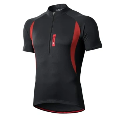 Abbildung von MEETWEE Herren Radtrikot Fahrradtrikot Kurzarm, Fahrradbekleidung Fahrrad Trikot T Shirt für Männer, Atmungsaktive Cycling Jersey Schnell Trocknen Radsport Bekleidung