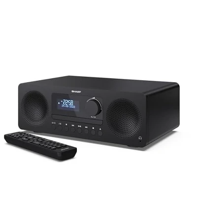 Abbildung von SHARP XL B720D (BK) All in One Hi Fi System (60W), digitales Radio mit DAB+ und FM Tuner, Bluetooth, schwarz