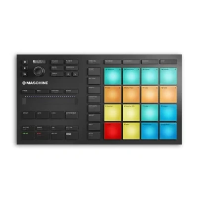 Abbildung von Native Instruments Maschine Mikro Mk3, USB MIDI Controller Drum Pad mit 16 Pads und Massive, Monark &amp; Reaktor Prism Software. Inklusive 1.6 GB Keyboard Factory Selection Samples