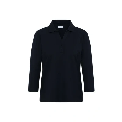 Abbildung von Cecil MIT Knopfdetail Langarmshirt, Damen, Größe: Large, Blau