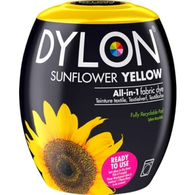 Abbildung von Dylon Dye Pods Textilfärbemittel für die Waschmaschine, 350 g, Sonnenblumengelb