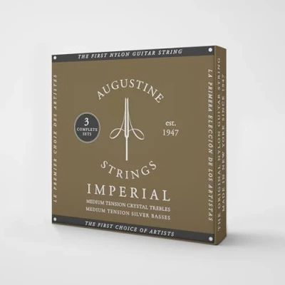 Abbildung von Augustine Klassikgitarre Saiten Imperial Red 3x Satz medium/medium