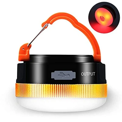 Abbildung von Karrong Campinglampe LED USB Wiederaufladbare, Mini Magnet Camping Laterne Campingleuchte, 4 Modi SOS Wasserdicht Tragbar Lampe Zeltlampe für Outdoor Wandern Notfall