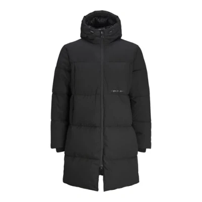 Abbildung von Jack &amp; Jones Jorvesterbro LONG Puffer Wintermantel, Herren, Größe: Large, Schwarz