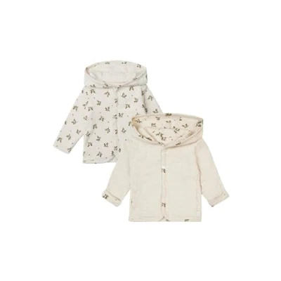 Abbildung von Noppies Baby Unisex U Cardigan Niederau REV Strickjacken, RAS1202 Oatmeal P611, 68