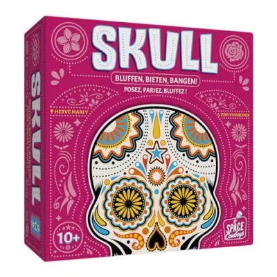 Abbildung von 2011671 Skull, Bluffspiel für 3 6 Spieler, Kartenspiel, Partyspiel Erwachsene und Kinder ab 10 Jahren, Bluffen, deutschsprachige Edition