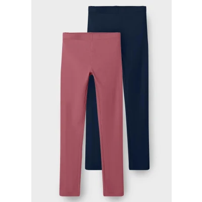 Abbildung von Name it Nkfvivian 2 PACK Leggings Hosen für Kinder, Größe: 86/92, Light pink