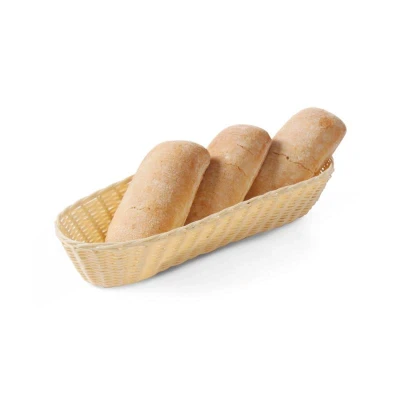 Abbildung von HENDI Brotkorb Polyrattan 37,5 x 14 7 cm Gastro Flechtkorb Kunststoff Rattan oval, Brötchenkorb geflochten