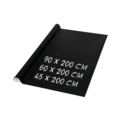 Abbildung von Tafelfolie selbstklebend &amp; abwischbar 45x200, Folie Tafel Kreidefolie Kinder Wand für Küche oder Kinderzimmer