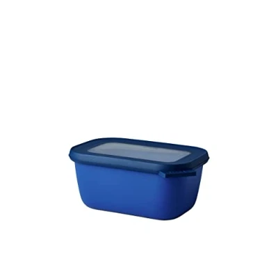 Abbildung von Mepal Multi Bowl Cirqula Rectangular Vorratsdose mit Deckel Geeignet als Luftdichte Aufbewahrungsbox für den Kühlschrank, Mikrowellengeschirr &amp; Frischhaltedosen 750 ml Vivid Blue